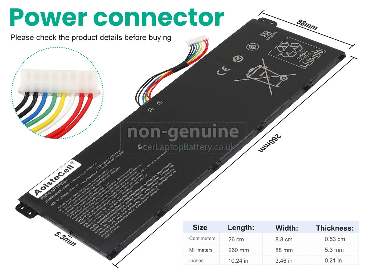 replacement Acer Aspire 3 A315-58-56BK battery