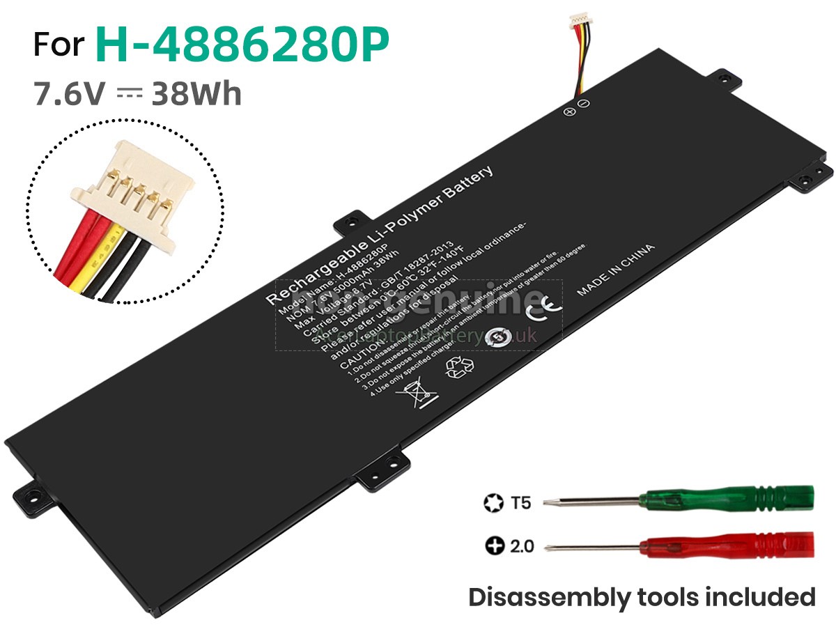 replacement Gateway H-4886280P battery