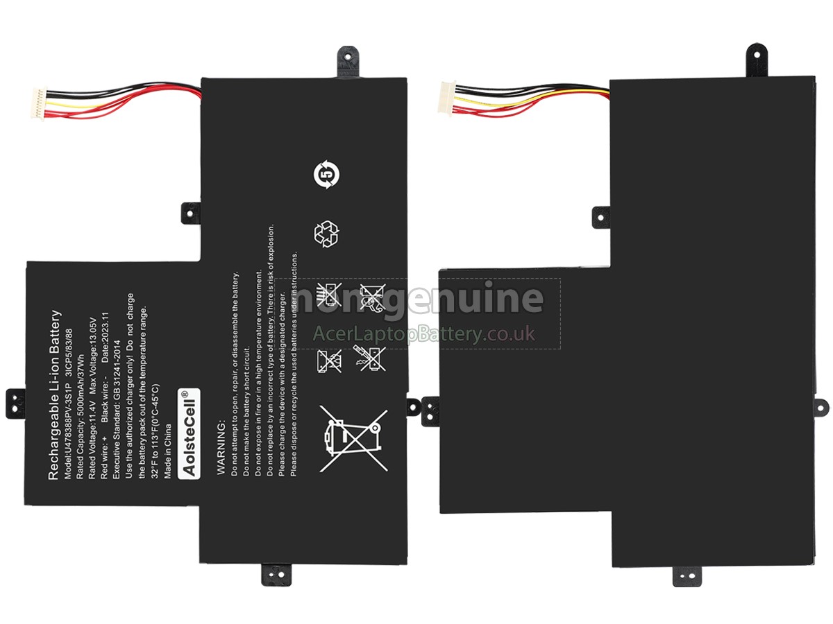 replacement Gateway GWTN156-12BL battery
