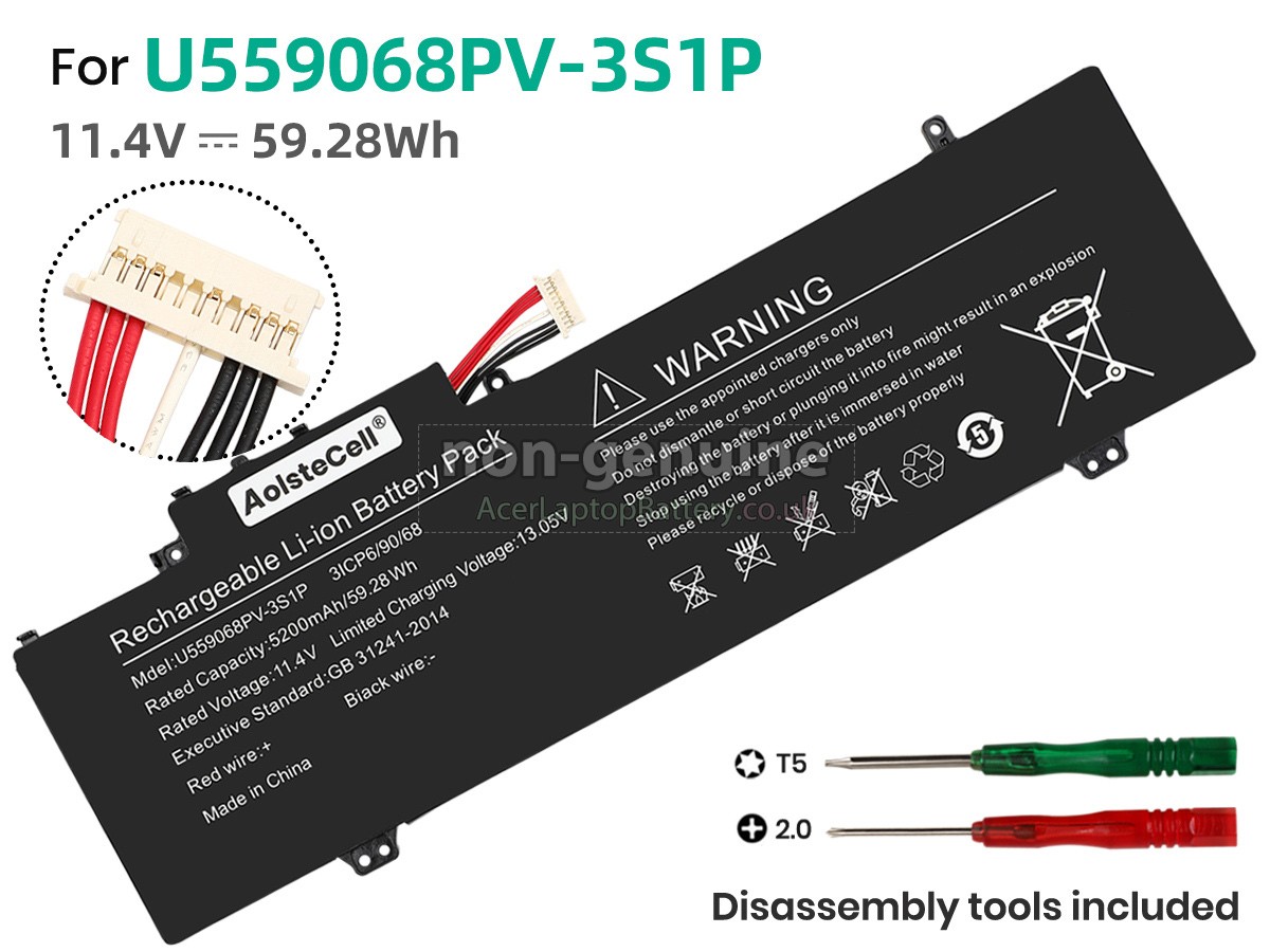 replacement Gateway GWNR71517-BK battery