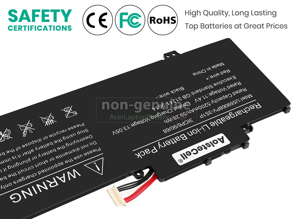 replacement Gateway GWNR71517-BK battery
