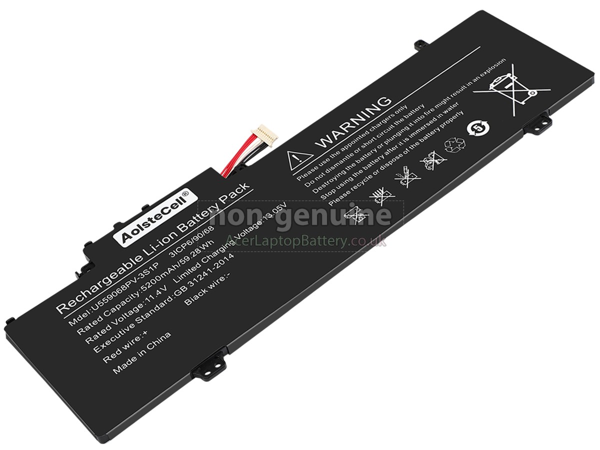 replacement Gateway GWNR71517-BK battery