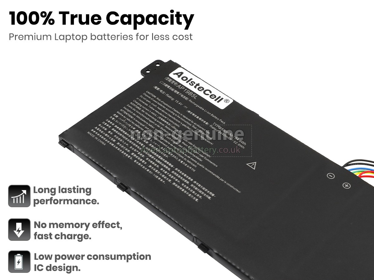 replacement Acer AP19B5L battery